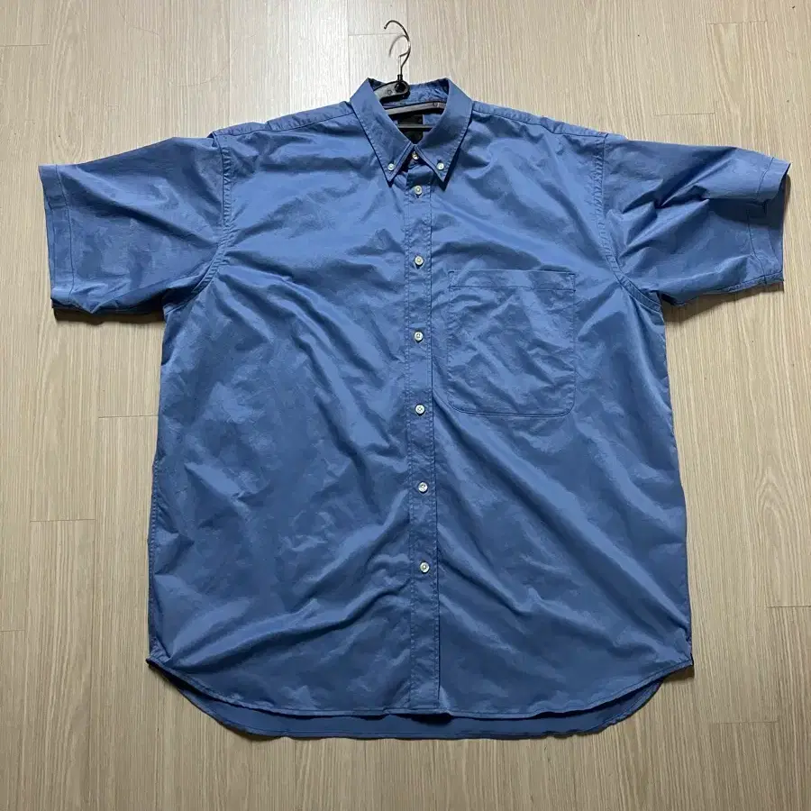 [L] 다이와 피어39 테크 레귤러 카라 셔츠 S/S 블루