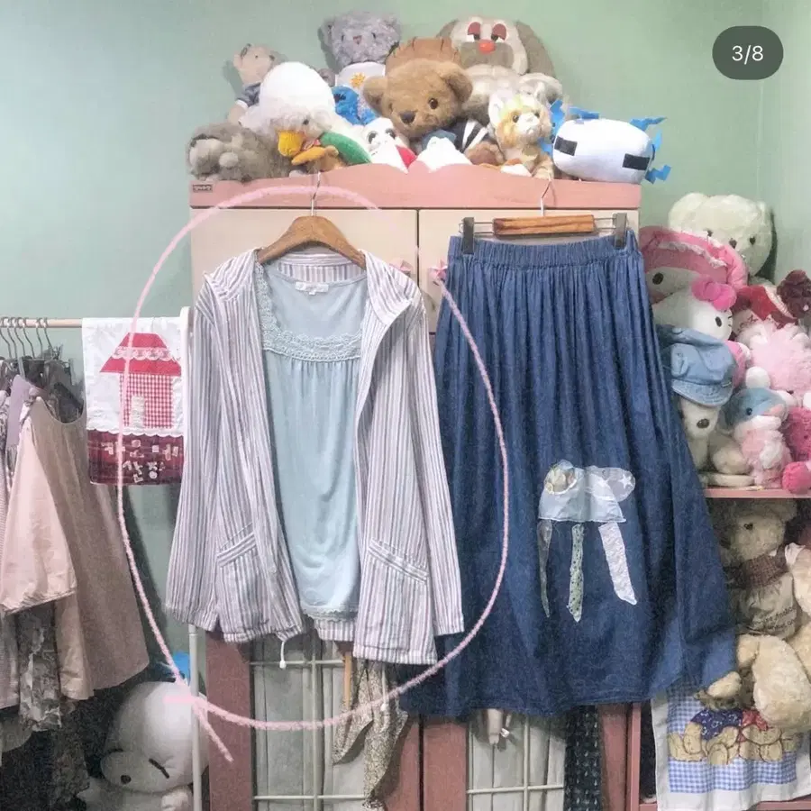 카모메산장 수족관 상의세트