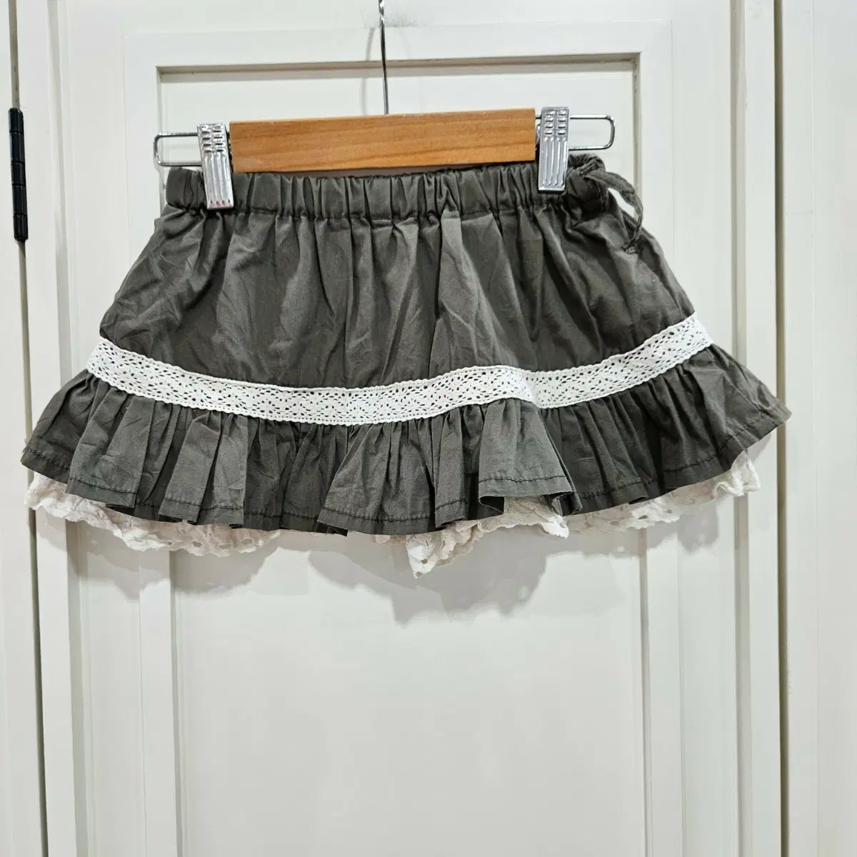 120 주름 레이스 스커트바지