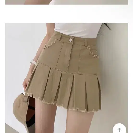 에이블리 속바지o 빈티지 컷팅 플리츠 테니스 미니스커트