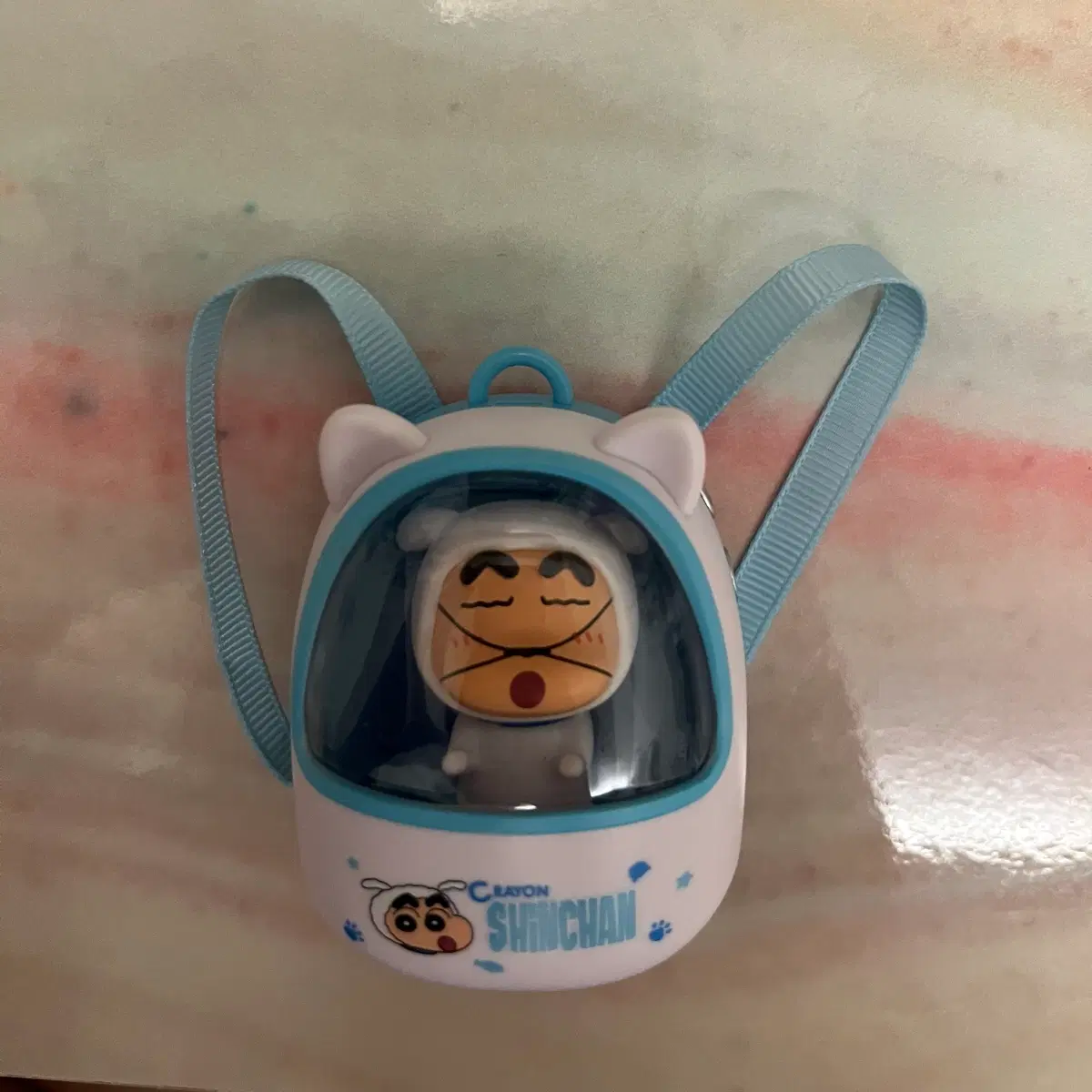 흰둥이 짱구 우주선 피규어