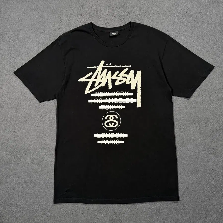 스투시 Crossed Out 월드투어 반팔