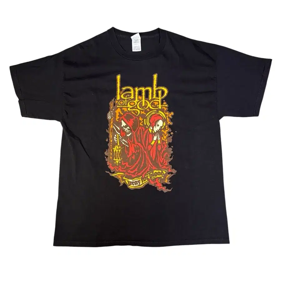 빈티지 00s 램오브갓 lamb of god 07 tour 밴드 투어티 XL