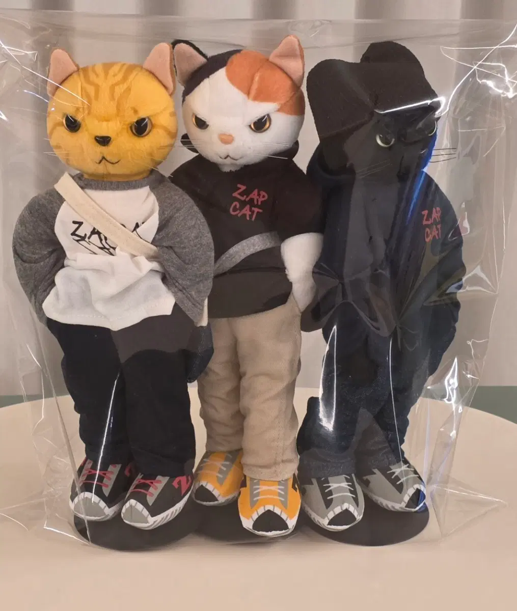 일본 잽캣 고양이 인형 3마리 새상품 (개별 구매 가능)