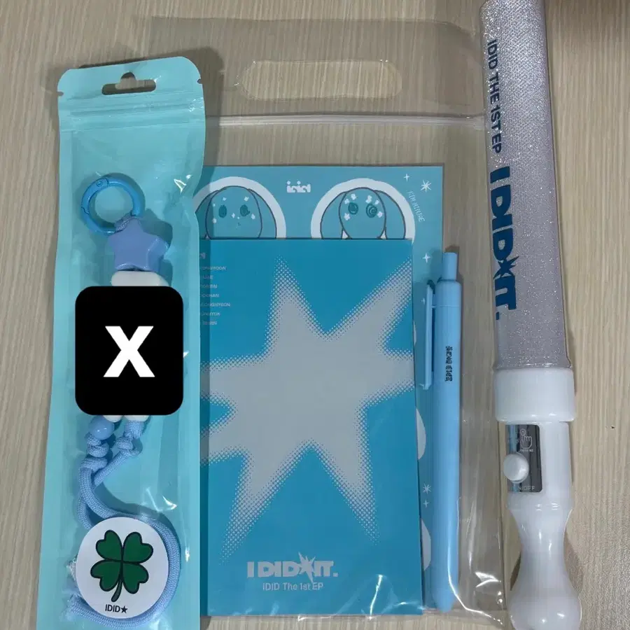 아이딧 쇼케응원봉 제찬 공방 역조공 키링 노트세트 양도