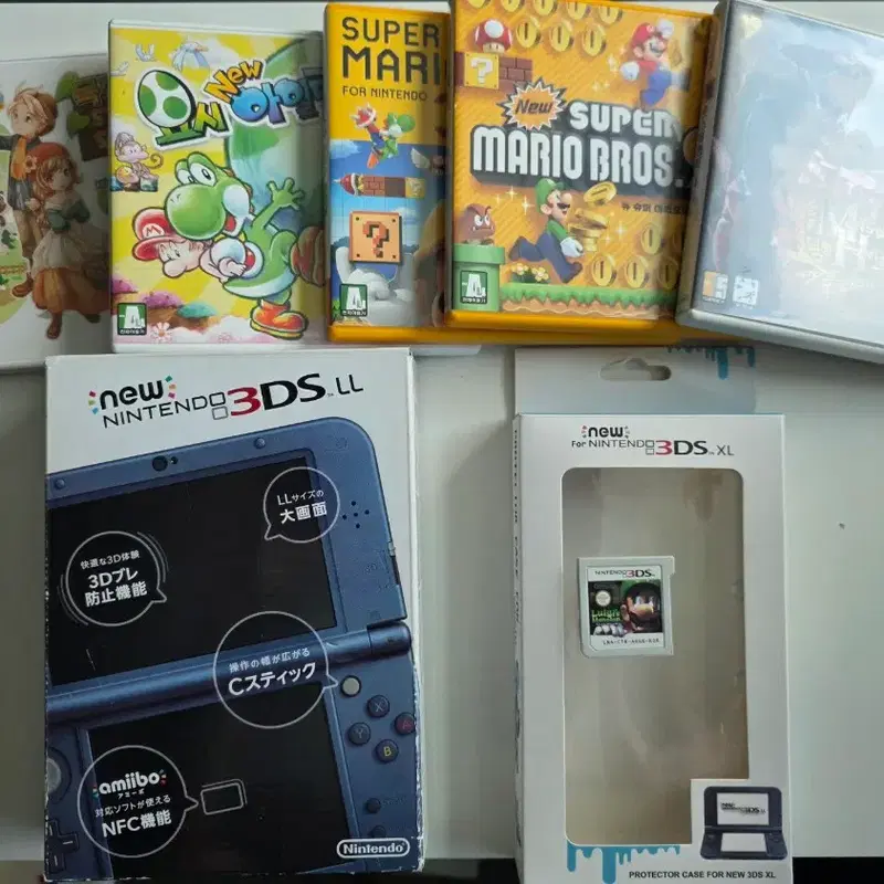 가격포기 던짐 닌텐도 뉴 new 3ds xl 풀박스 풀구성+ 게임칩 뉴큰다수