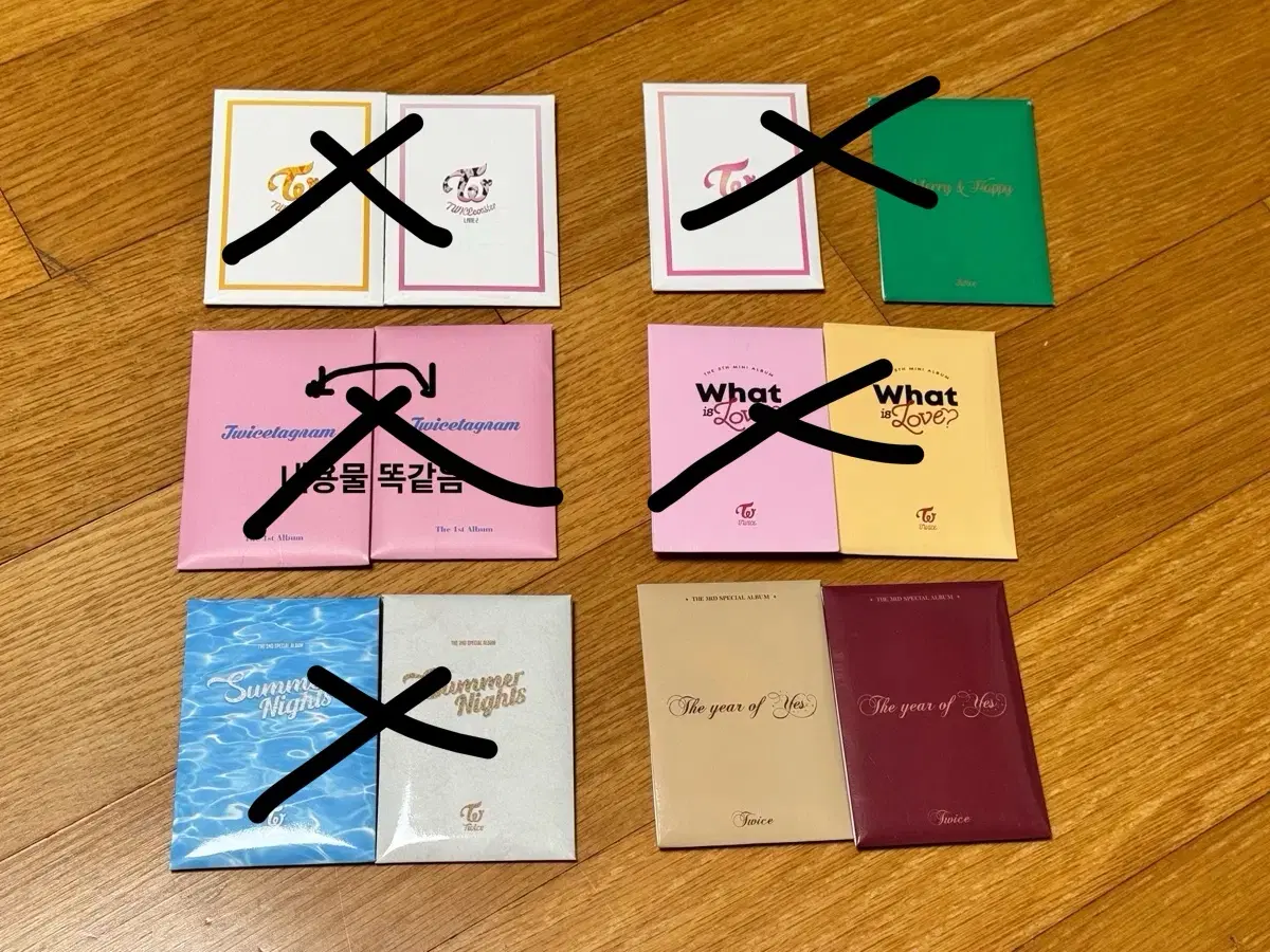 트와이스 the year of yes 앨범 특전 포토카드 2종