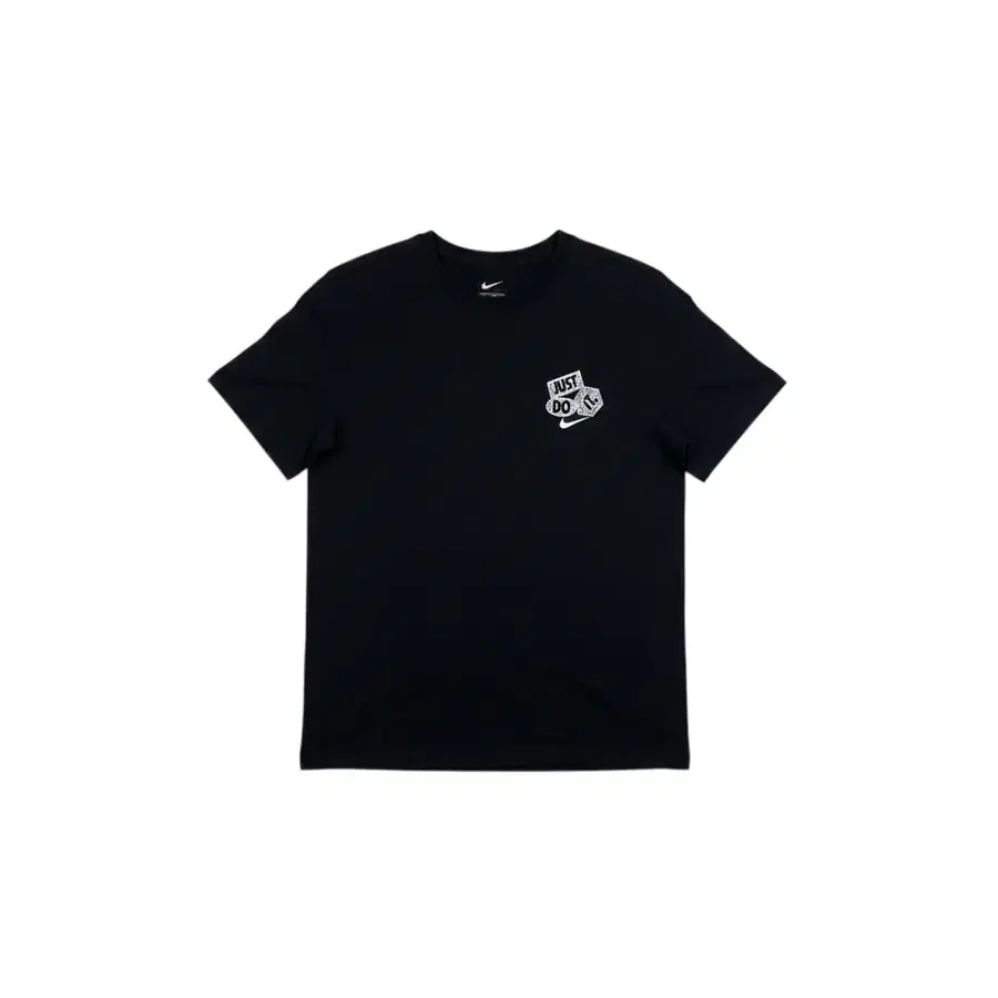 (XL) 나이키 JUST DO IT 프린팅 반팔 티 블랙