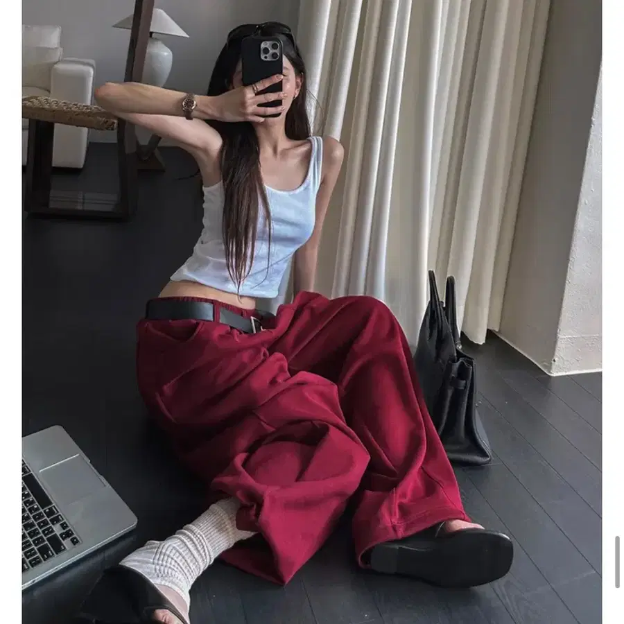 스탠다드 골지 슬리브리스