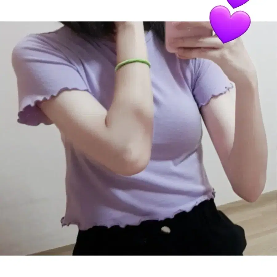 프릴 크롭티(S~M)