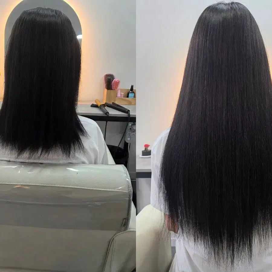 붙임머리 리터치