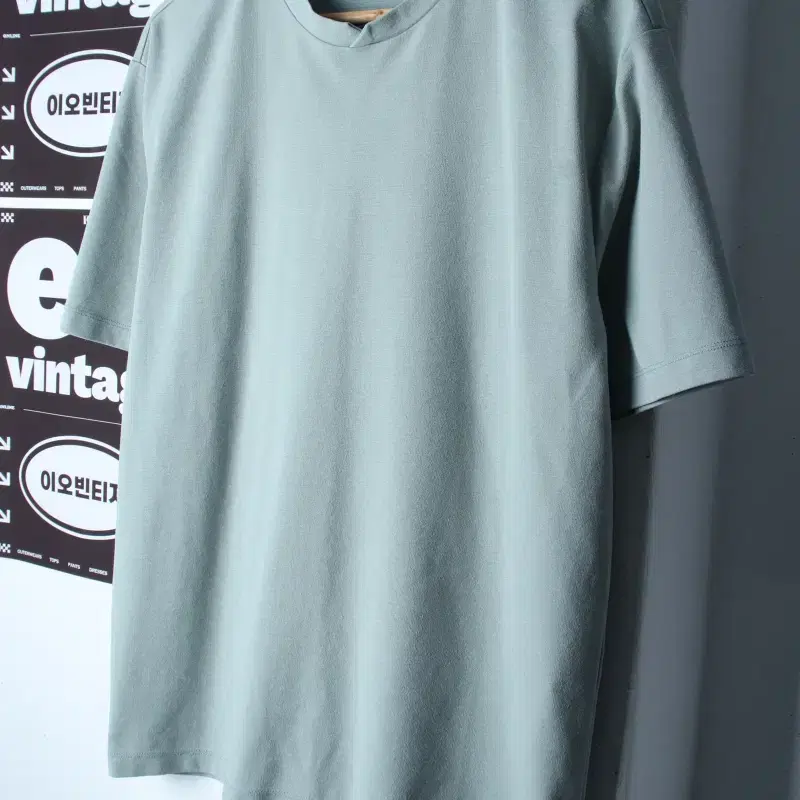 (L-XL) 애드호크 반팔 티셔츠 백프린팅 연블루 올드스쿨-H35276