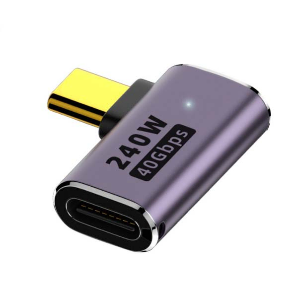 240W PD지원 C to C 90도 엘보우 M/F 연장젠더