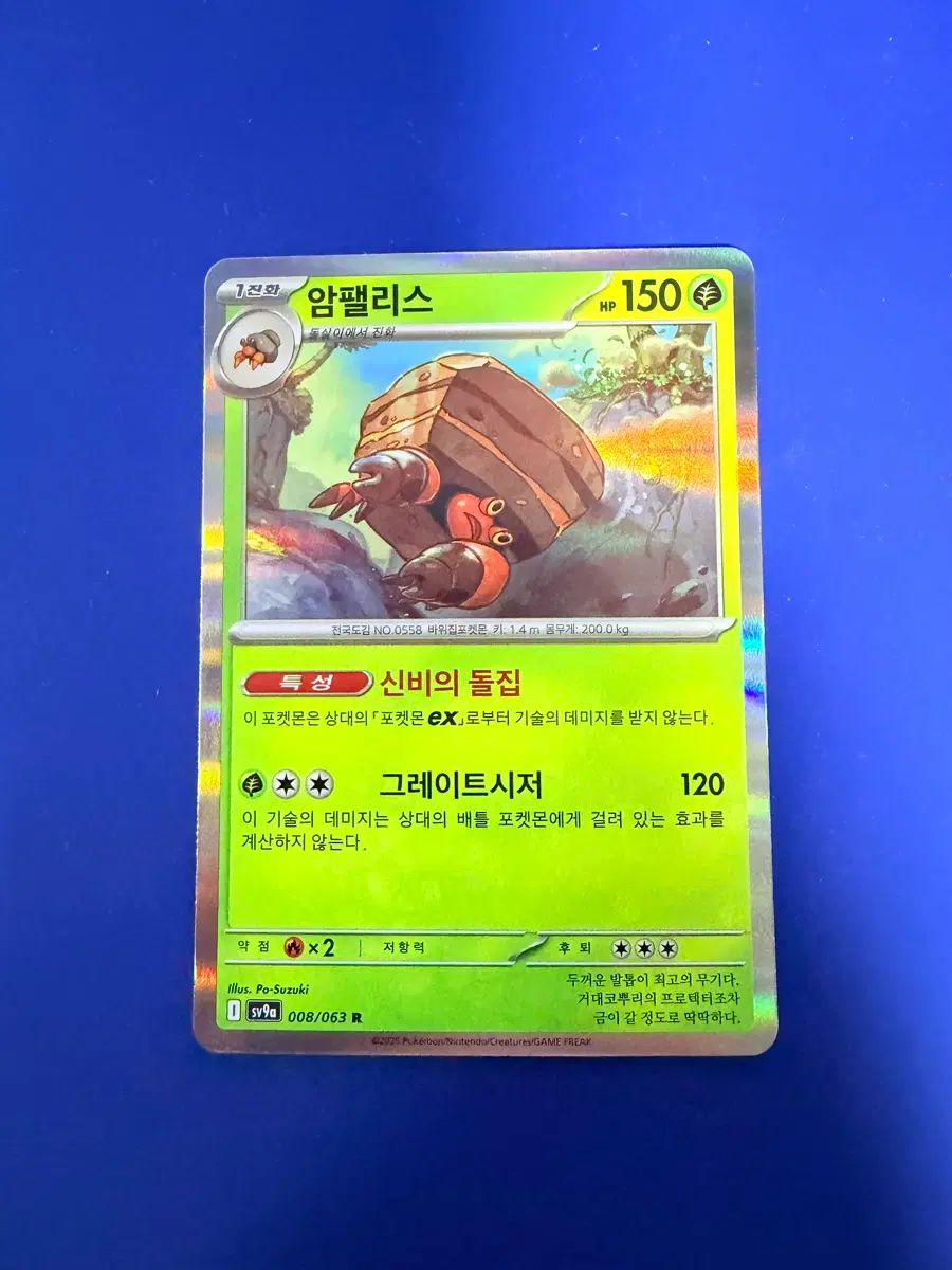 포켓몬카드 암팰리스 홀로 카드