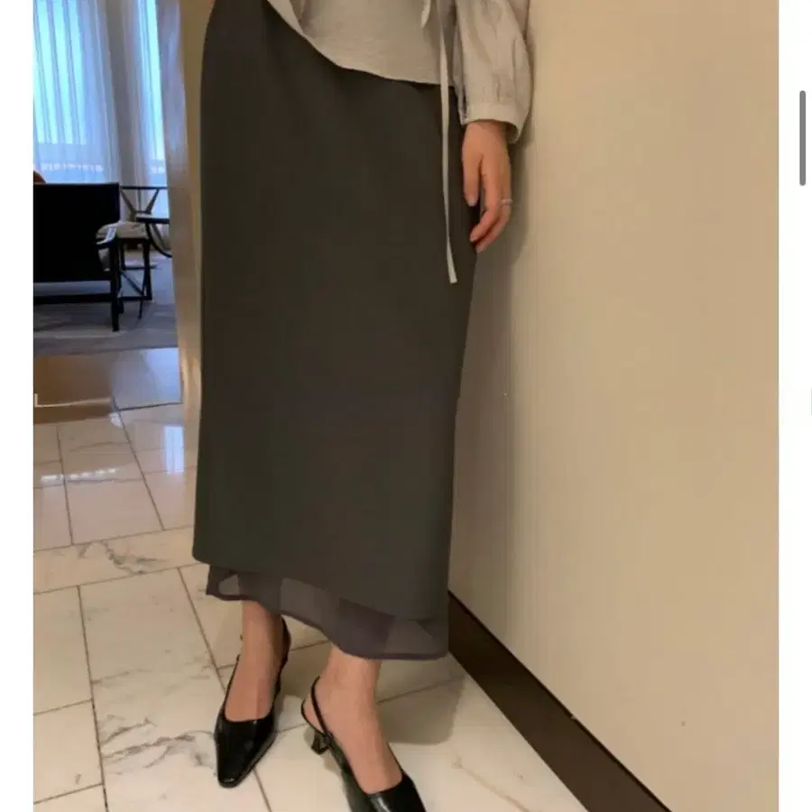 르블랑 레이어드 스커트