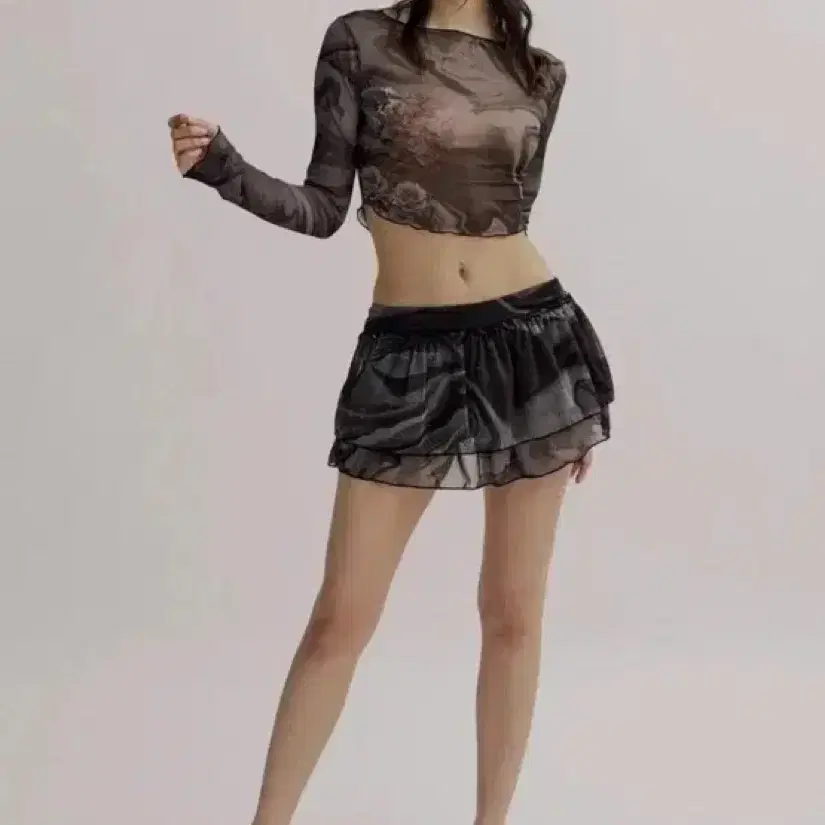 쓰리타임즈 soft jungle long sleeve top 소프트정글탑