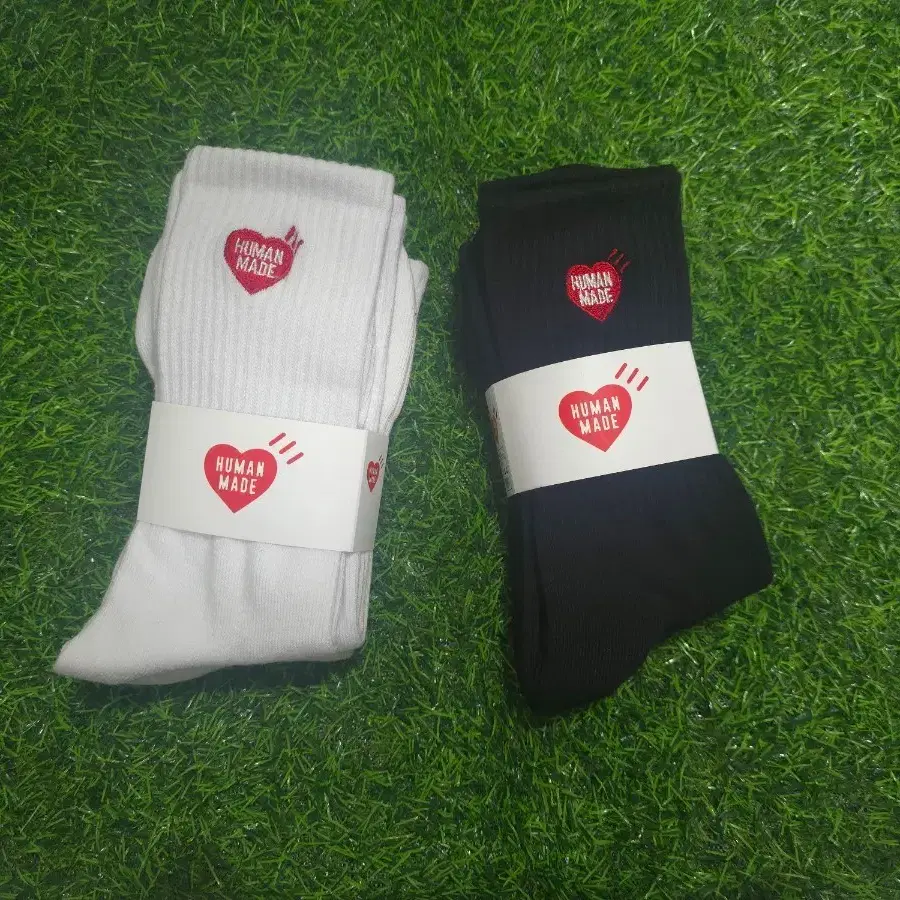 휴먼메이드 양말 화이트/블랙