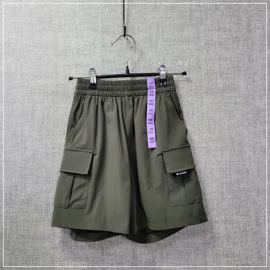 2239. 컬럼비아 카키 포켓반바지 키즈120