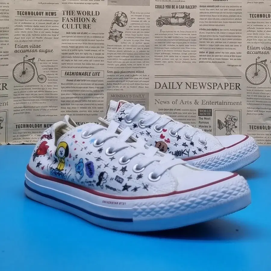 컨버스 X BT21 스니커즈 245