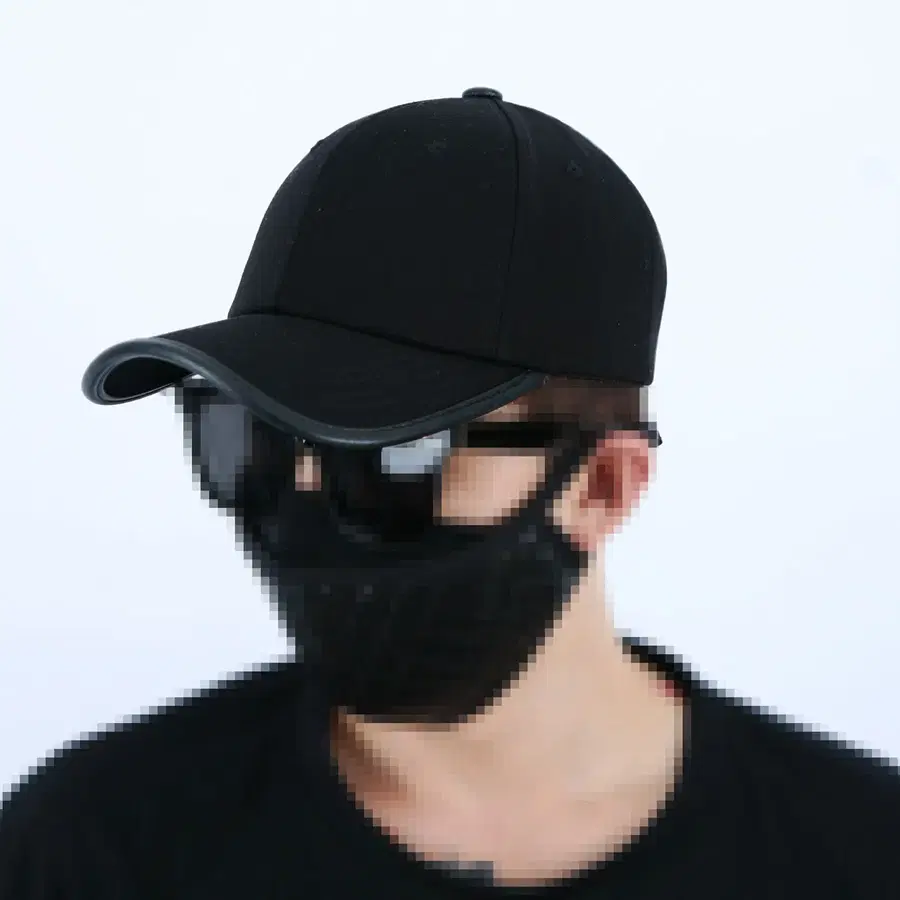 롤프 남성 남자 볼캡 야구모자 패션 블랙 검정 무지 기본 힙합 가죽배색 레자