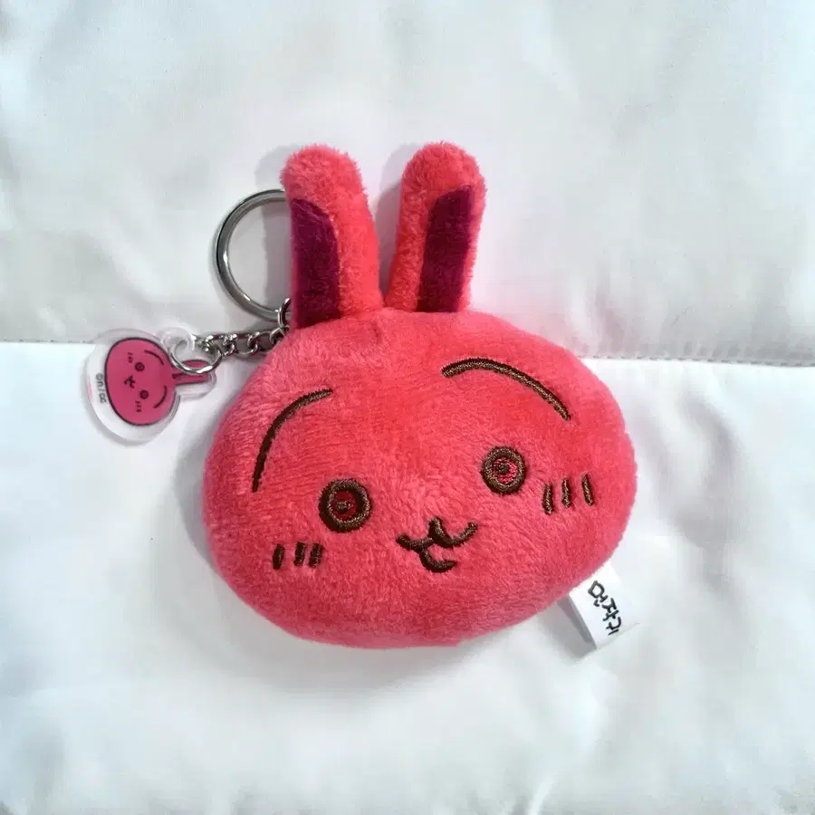 먼작귀 빨간 우사기 거울 키링
