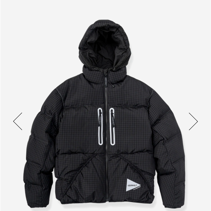 앤드원더x그라미치 울 체크 다운 패딩(2XL)