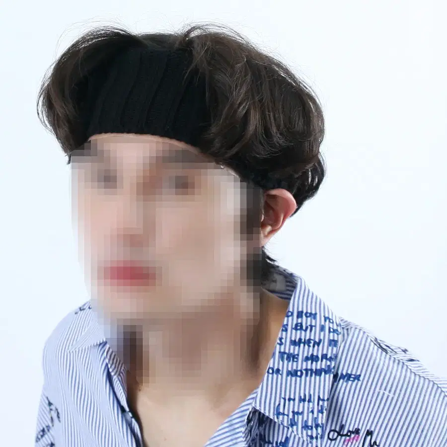 롤프 헤어 밴드 머리 밴딩 니트 손뜨개 스포츠 패션 블랙 검정 남성 여성 투바이투