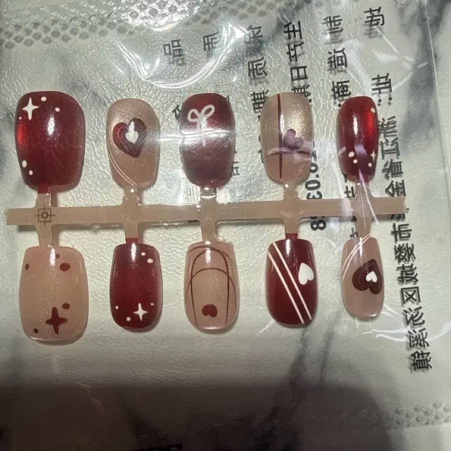 하트 포인트 네일팁(s)