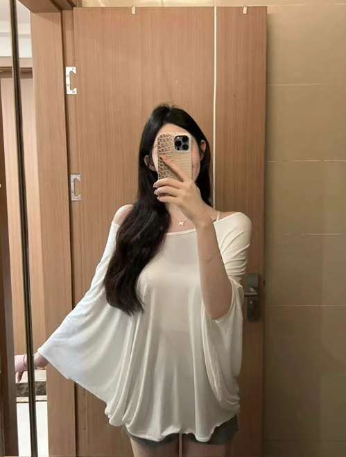 신상 모달 긴팔 티셔츠