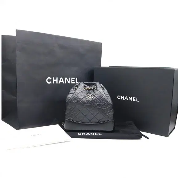 Chanel(샤넬) A94485 블랙 빈티지 카프스킨 가브리엘 스몰 백팩 (내장칩)