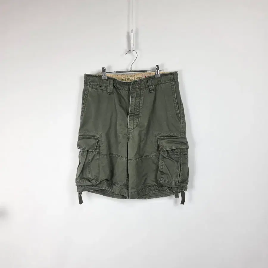 아베크롬비 빈티지워싱 카고 반바지 카키 남 35인치 260716