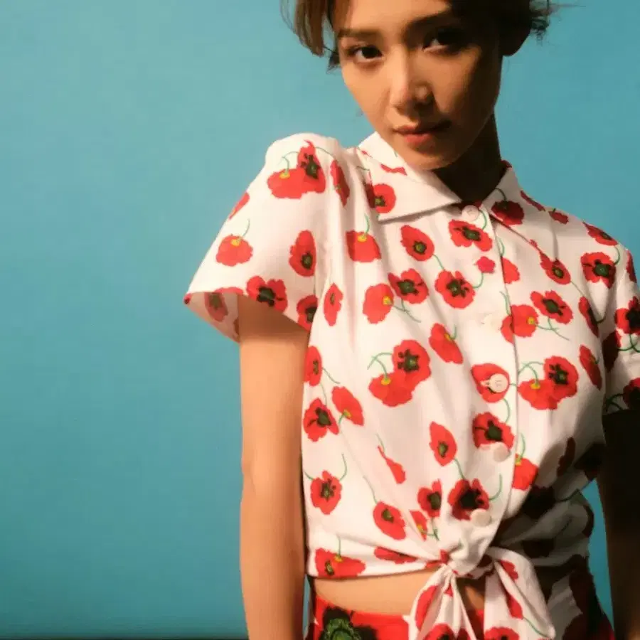 34) 새상품 겐조 poppy 블라우스