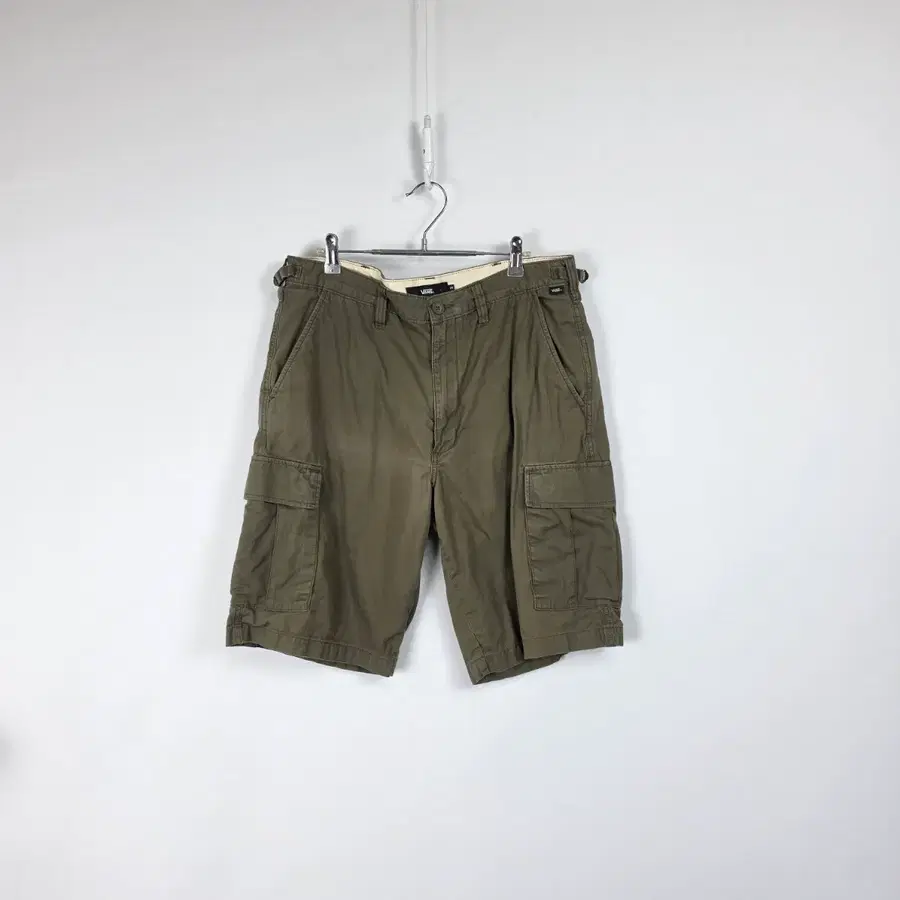 반스 빈티지워싱 카고 반바지 카키 남 36인치 260716