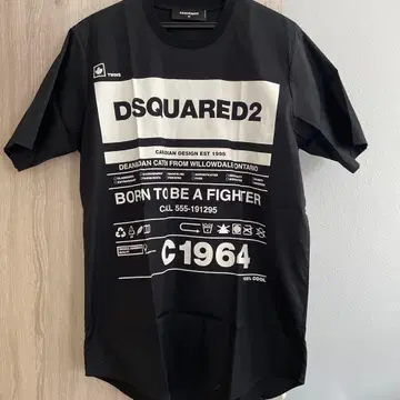 DSQUARED2 T셔츠 블랙 사이즈 46