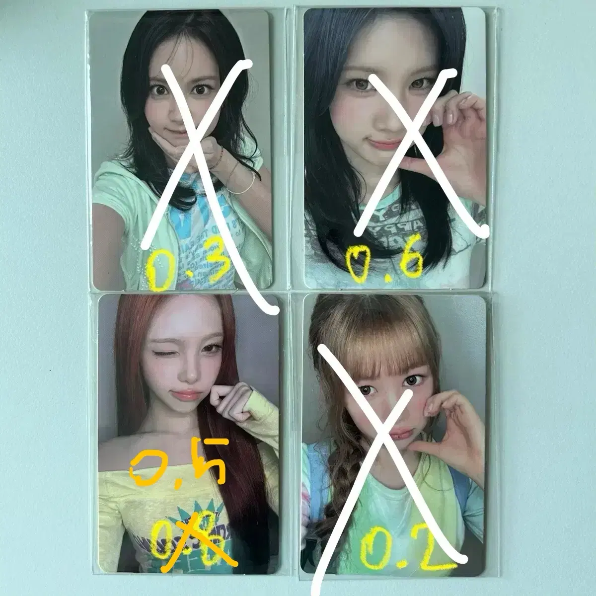 하투하 레몬탱 쇼케 특전 포카 양도 / 베리즈 카르멘 주은 이안 예온 분철 하츠투하츠