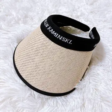 헬렌 카민스키 선바이저 비앙카 블랙 내추럴 골프