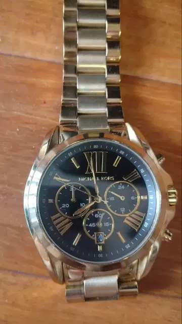 MICHAEL KORS 시계 브래드쇼 MK5739 블랙 x 골드
