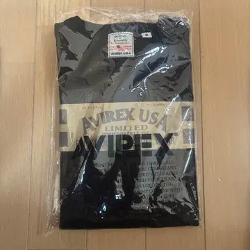 AVIREX 크루넥 둥근넥 T셔츠 블랙 S