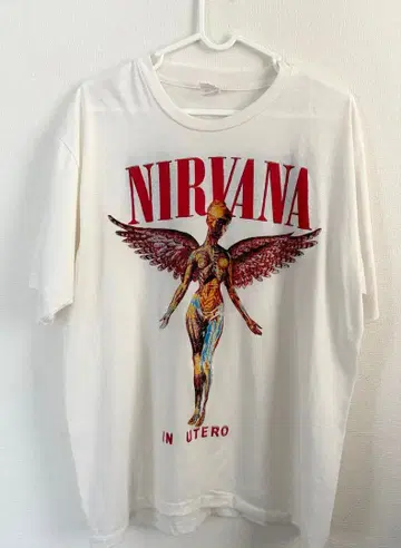 NIRVANA IN UTERO 티셔츠 XL