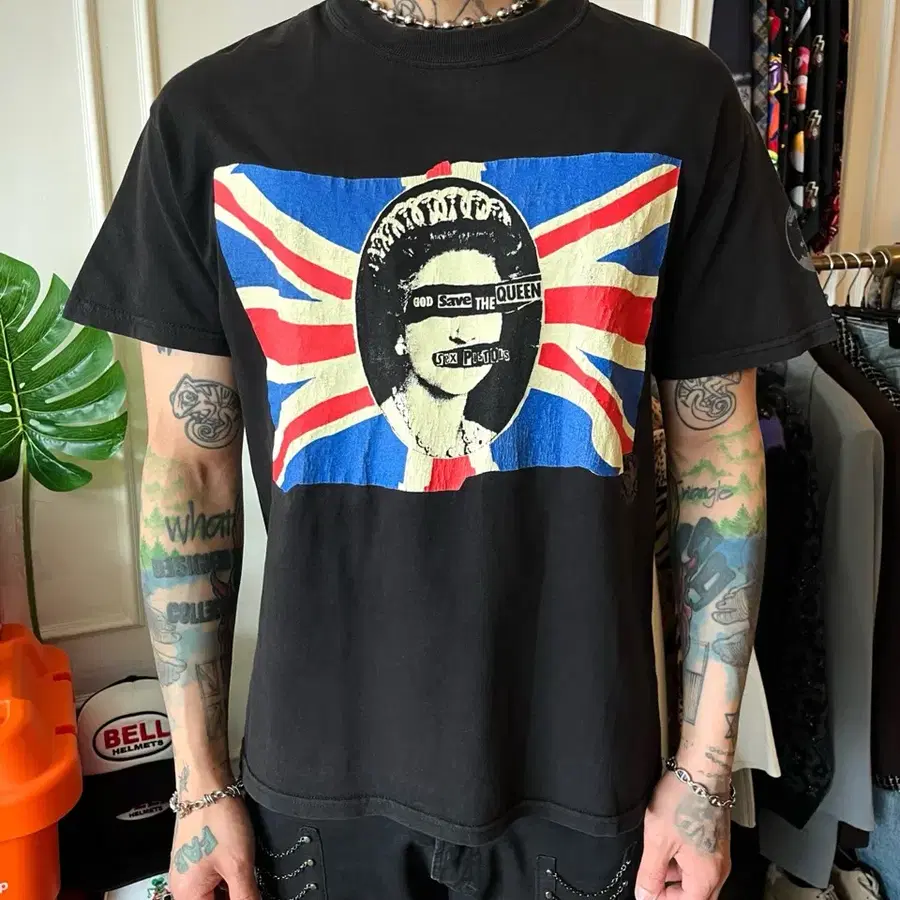 Early 00s SexPistols 섹스피스톨즈 레어 아카이브 빈티지 God Save The Queen 반팔 티셔츠