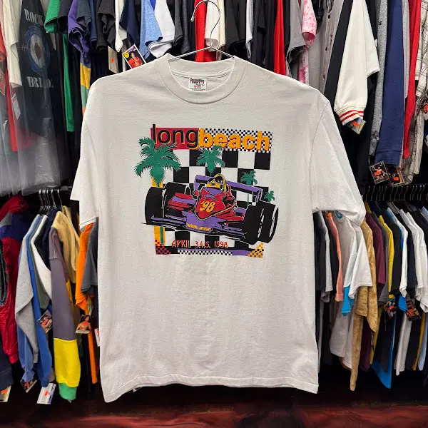 1998년 빈티지 싱글 스티치 Long Beach Formula 1 티셔츠