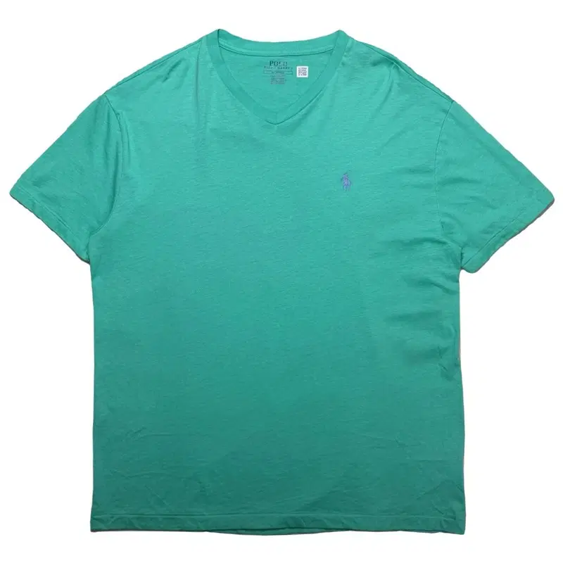 RALPH LAUREN 브이넥 반팔 티셔츠 민트 M