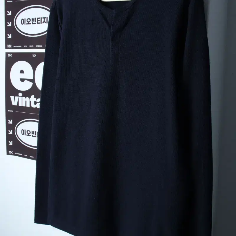 (L-XL) 지오지아 긴팔티셔츠 네이비 무지 기본-H35326