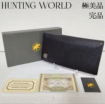 [ 완품 컨디션 최상 ] HUNTING WORLD 타호 장지갑 블랙 박스 포함 남성용