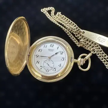 SEIKO 회중시계 쿼츠 체인 포함