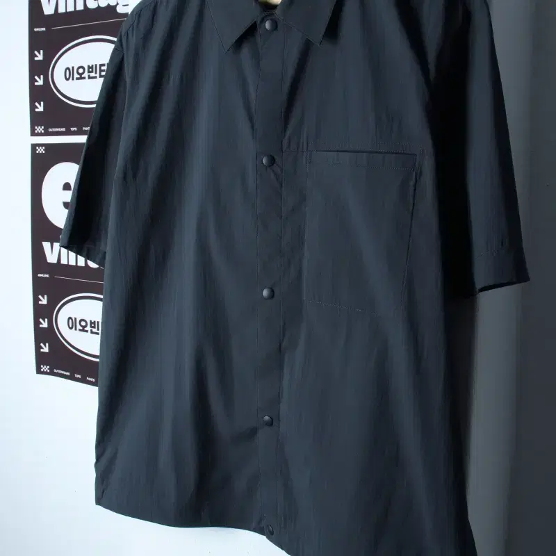(L-XL) 마인드브릿지 반팔 카라 티셔츠 셔츠 남방 그린-H35377
