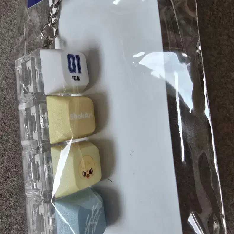 (미개봉)스키즈 필릭스 뽁아리 키캡키링