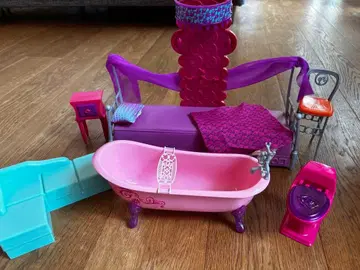 Barbie 바비 가구 세트 침대 욕조 화장실