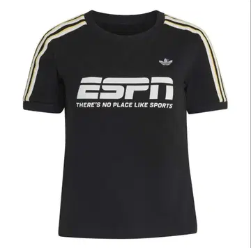 adidas x ESPN 여성용 반팔 T셔츠 블랙 l 사이즈