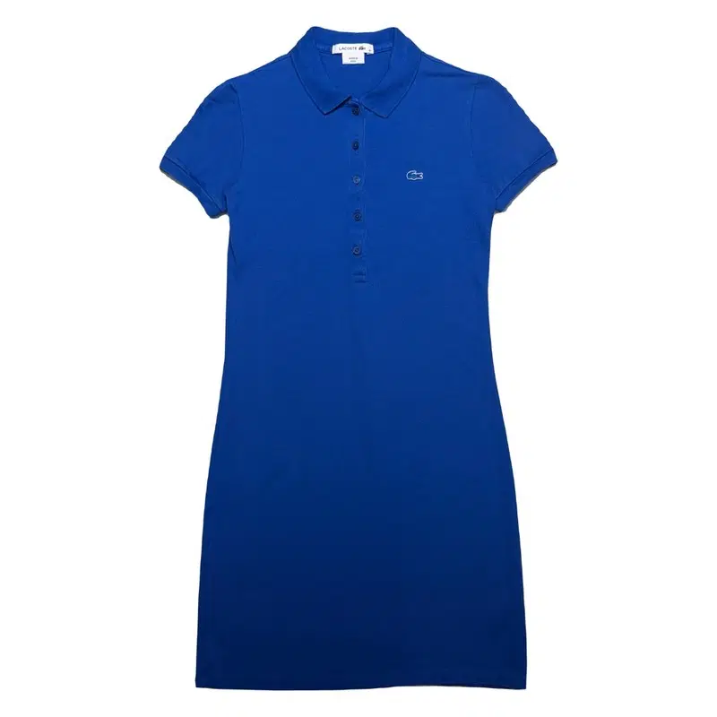 LACOSTE 폴로 반팔 PK 원피스 블루 32
